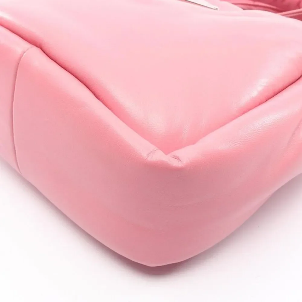 Prada Padded Handbag Leather Pink - Picture 5 of 6